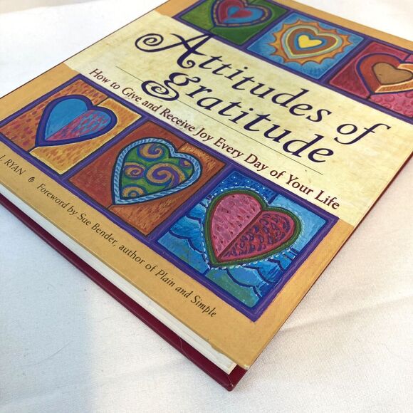 Attitudes Of Gratitude Hardcover Book Self-Help Inspirational Give & Receive Joy - Picture 9 of 12